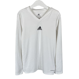 Unisex Adidas - Sports shirt, long sleeve, size 146 - 152 - White (1)