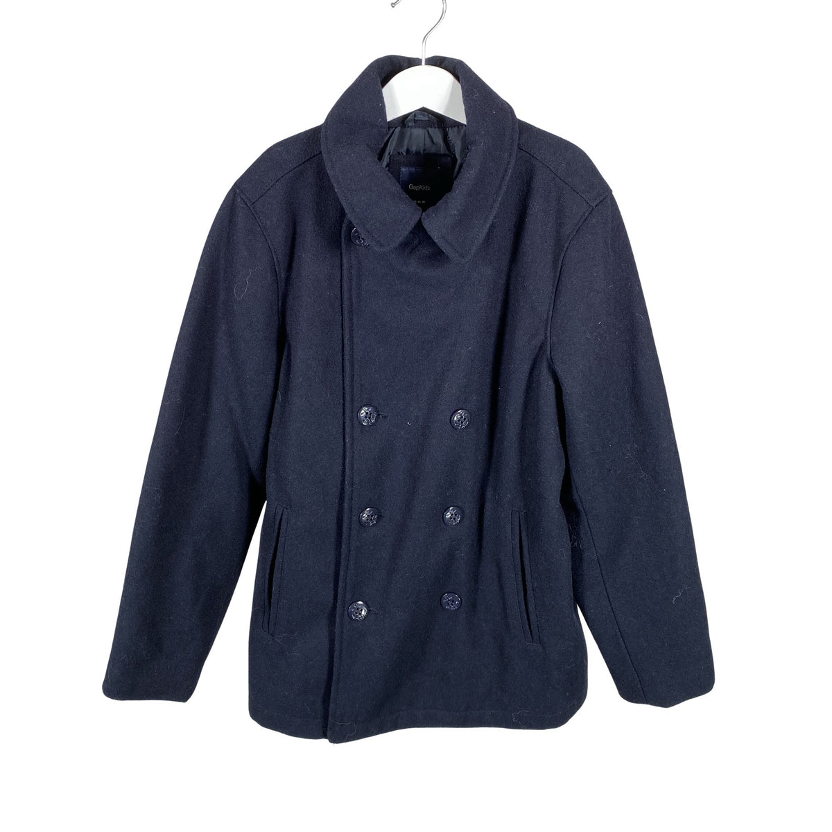 Unisex Gap - Wool coat, size 152 - 158 - Blue (1)