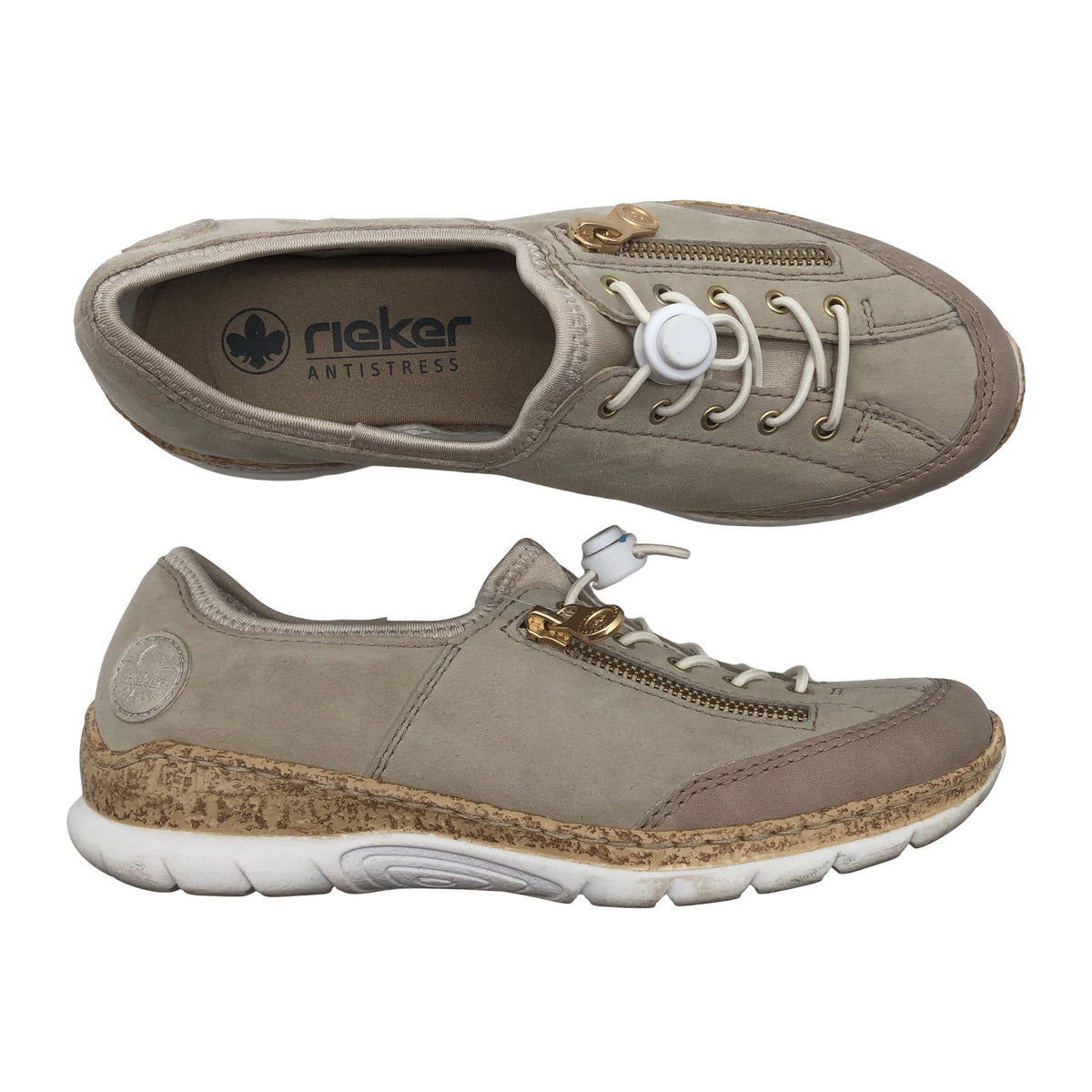 Unisex Rieker - Casual sneakers, size 37 - Beige (1)