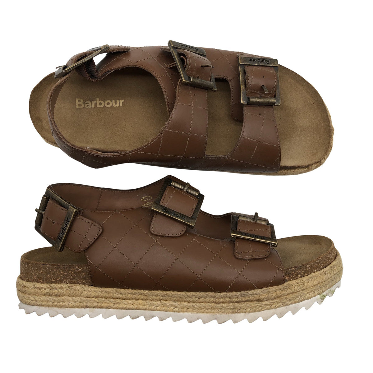Unisex Barbour - Sandals, size 38 - Brown (1)