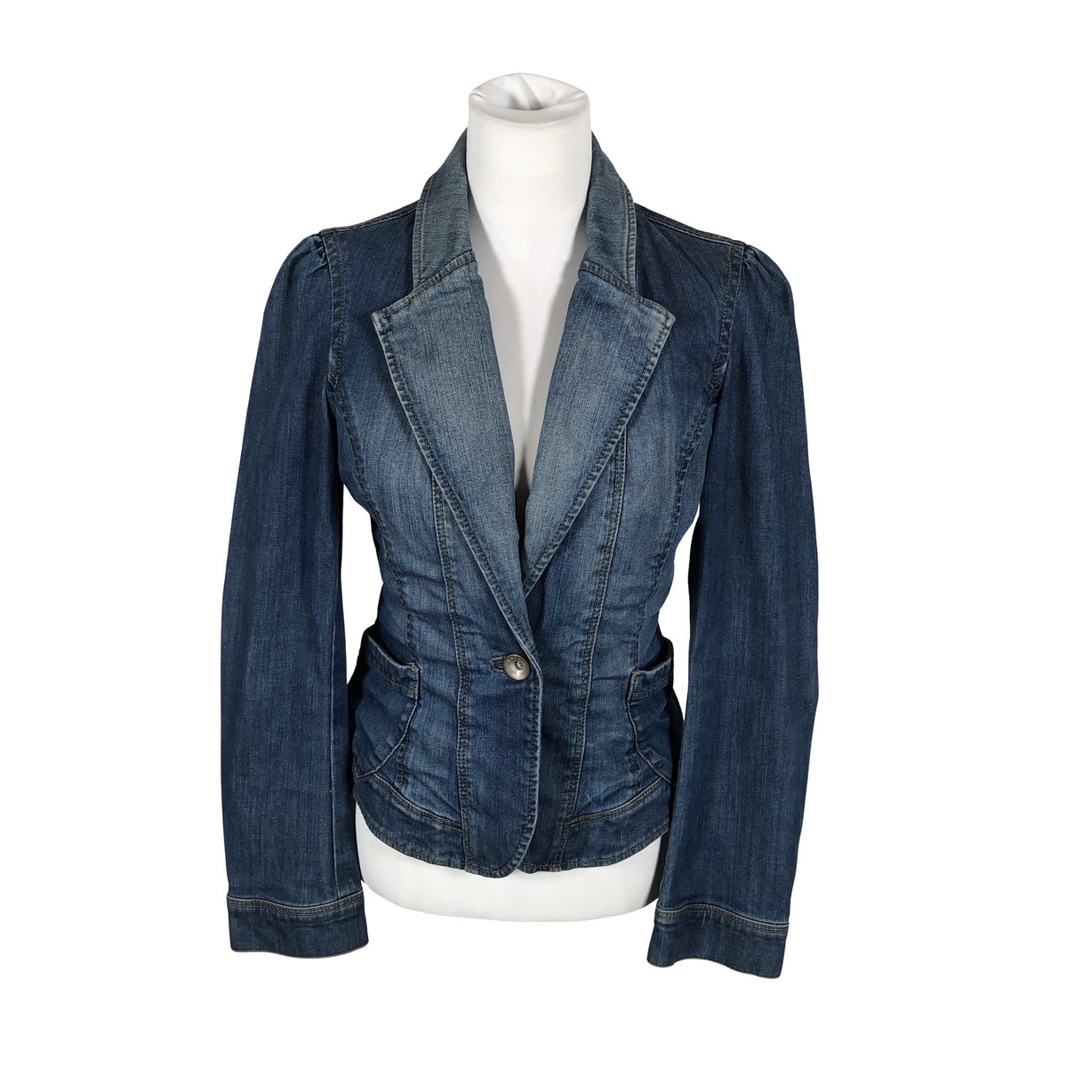 Unisex Esprit - Denim jacket, size 38 - Blue (1)
