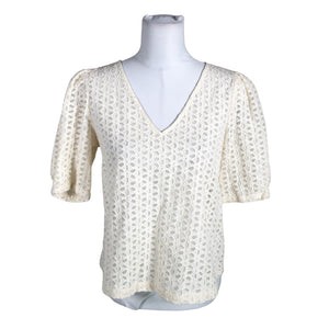 Unisex Grace & Mila - Short-sleeved blouse, size 38 - Natural white (1)