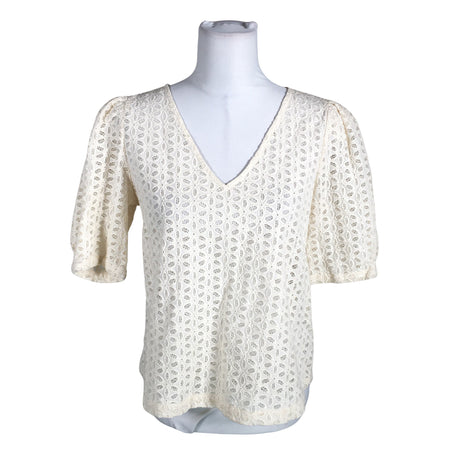 Unisex Grace & Mila - Short-sleeved blouse, size 38 - Natural white ()