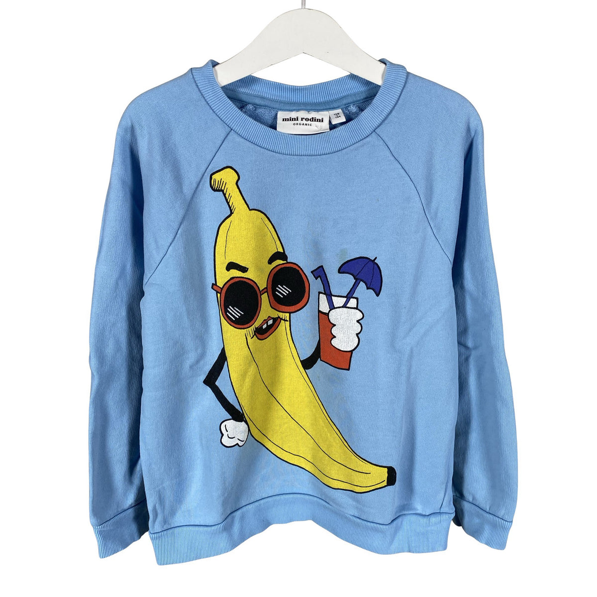 Unisex Mini Rodini - Sweatshirt, size 128 - 134 - Light blue (1)