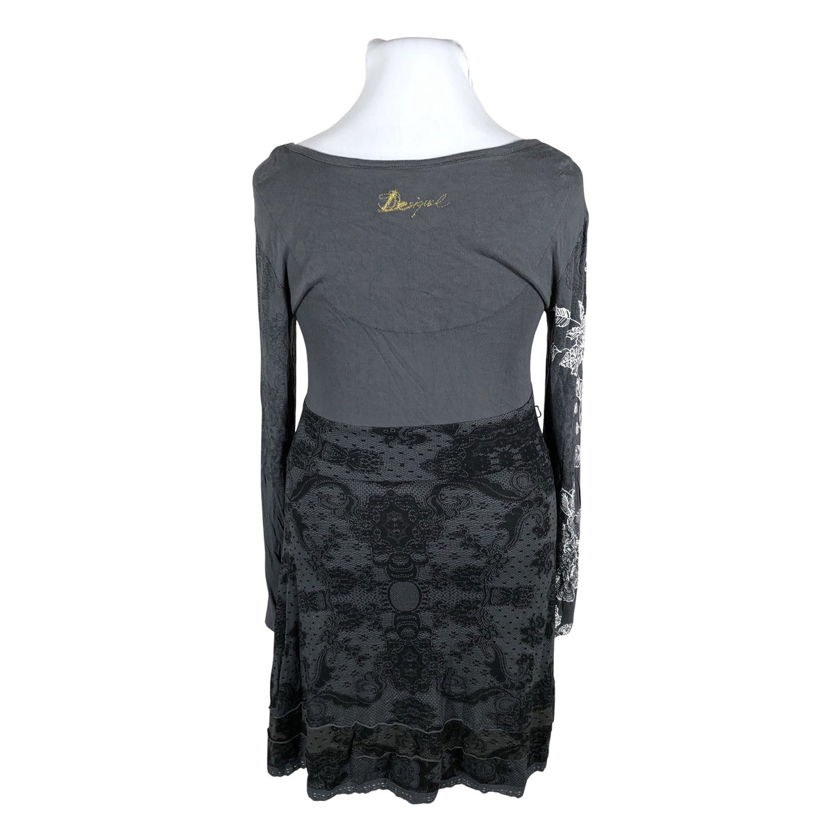 Unisex Desigual - Tricot dress, size 42 - Gray (2)