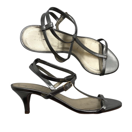 Unisex J. Crew - Heeled sandals, size 39 - Silver ()