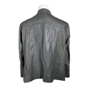 Unisex Samoon - Leather jacket, size L - Gray (2)