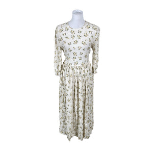 Unisex Andiata - Schiffon dress, size 40 - Natural white (1)