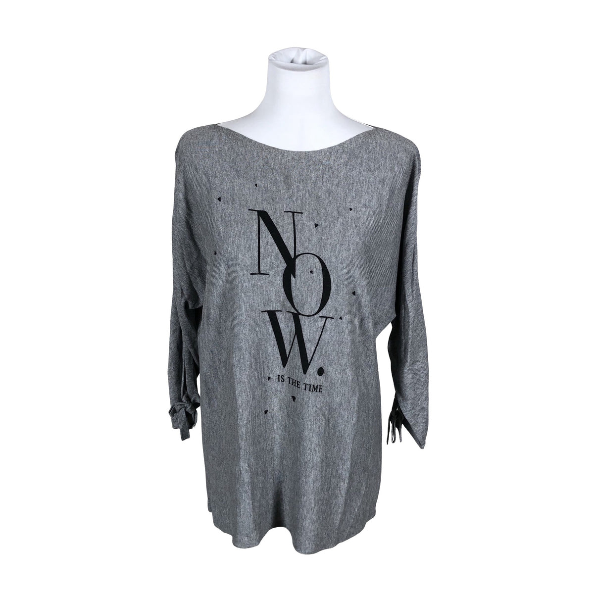 Unisex s.Oliver - Knit tunic, size 38 - Gray (1)