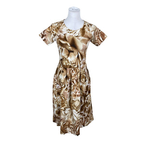 Unisex Ommellinen - Tricot dress, size 36 - Brown (1)