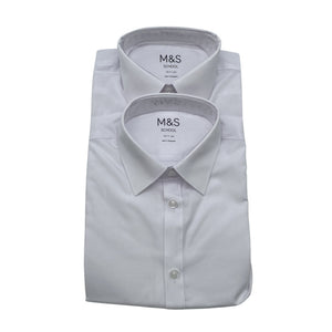 Unisex Marks&Spencer - Collared shirt, size 140 - 146 - White (1)