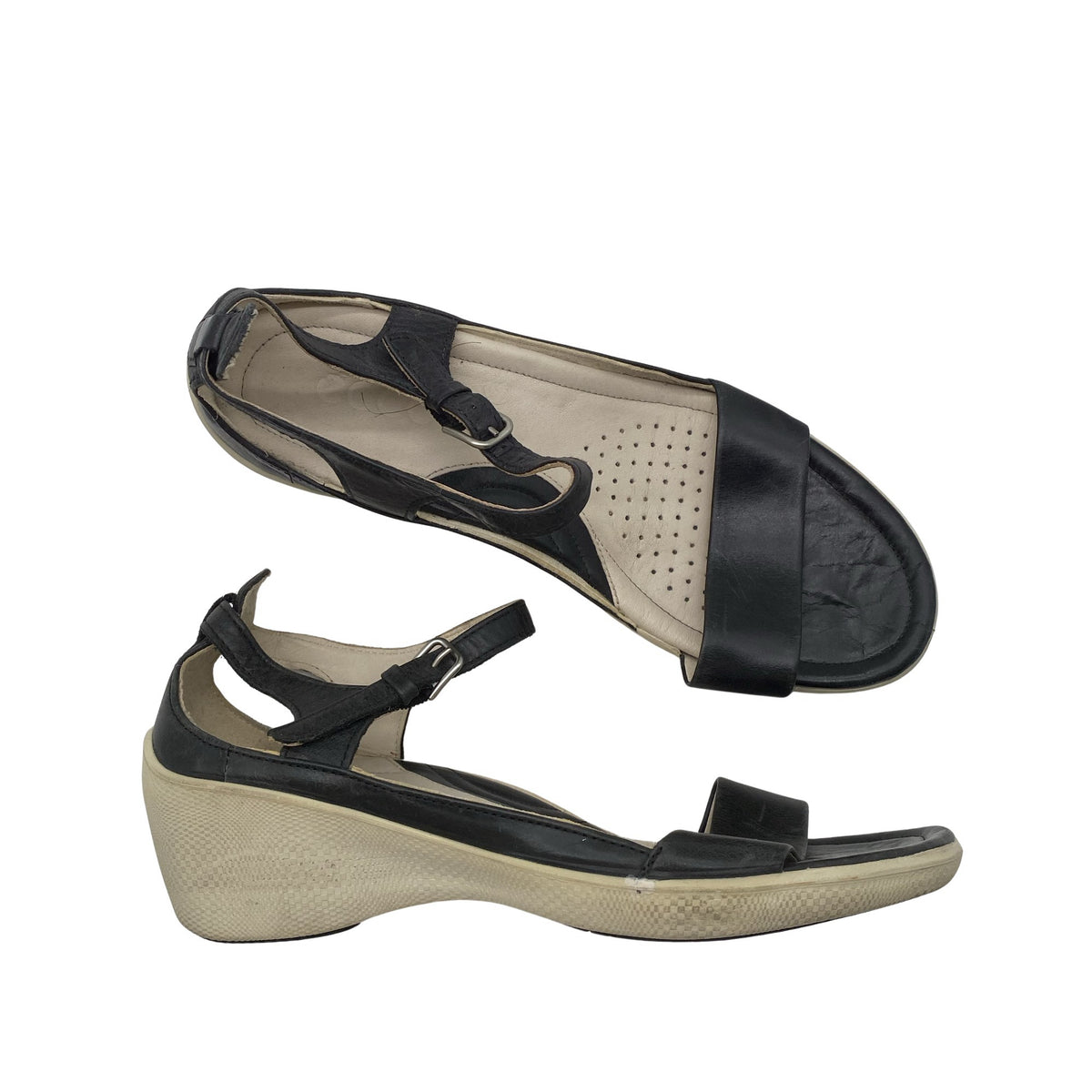 Unisex Ecco - Wedge sandals, size 38 - Black (1)
