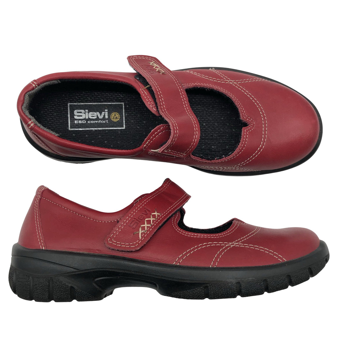 Unisex Sievi - Loafers, size 39 - Red (1)