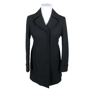 Unisex Benetton - Wool coat, size 42 - Black (1)