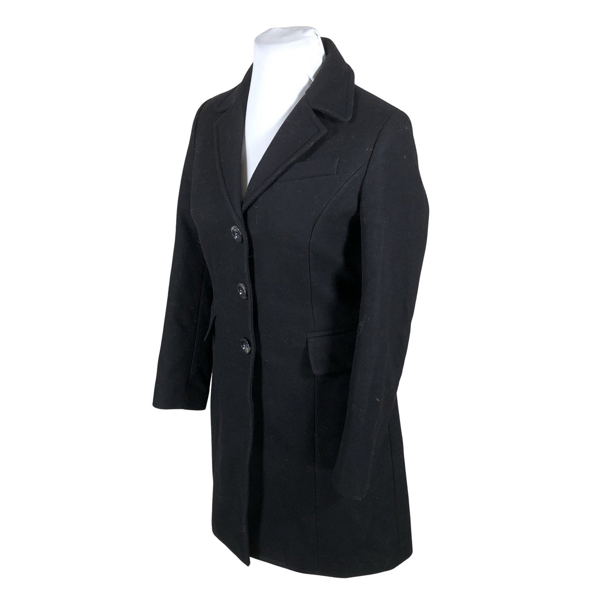 Unisex Benetton - Wool coat, size 42 - Black (3)