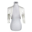 Unisex S.T.I - Knit bolero jacket, size 38 - White ()