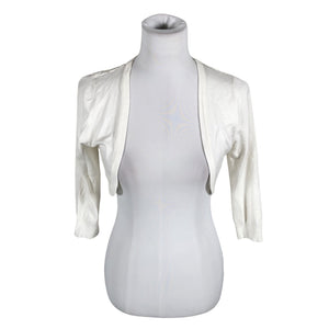 Unisex S.T.I - Knit bolero jacket, size 38 - White (1)