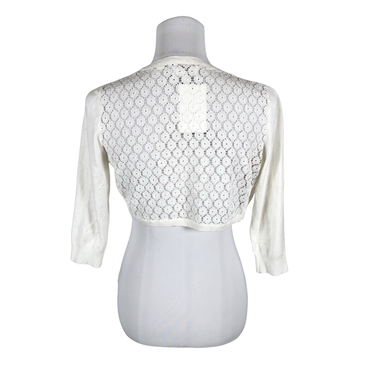 Unisex S.T.I - Knit bolero jacket, size 38 - White (2)