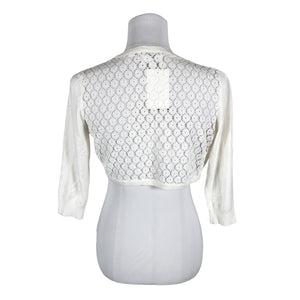Unisex S.T.I - Knit bolero jacket, size 38 - White (2)