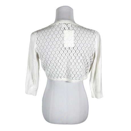 Unisex S.T.I - Knit bolero jacket, size 38 - White (2)