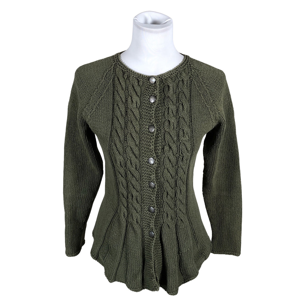 Unisex Handmade - Cardigan, size 36 - Green (1)