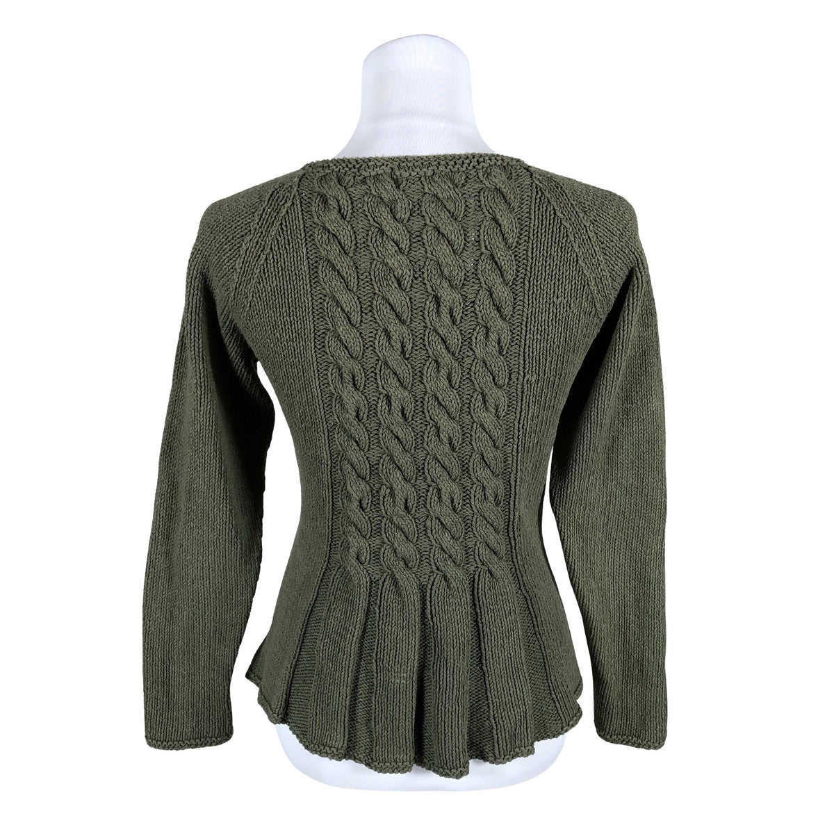 Unisex Handmade - Cardigan, size 36 - Green (2)