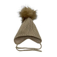 Unisex Name It - Winter beanie, size 34 - 36 cm - Beige ()