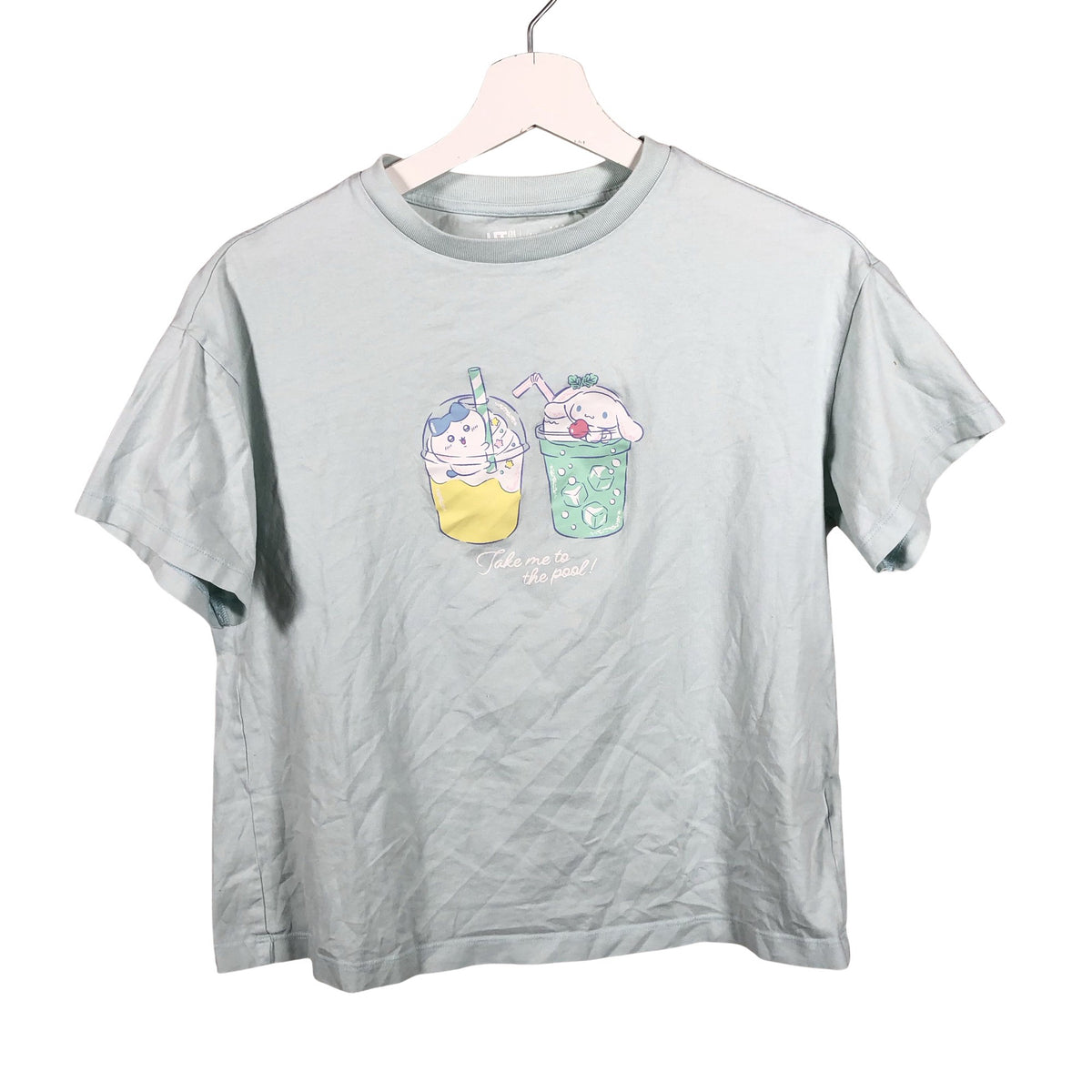 Unisex Uniqlo - T-shirt, size 152 - 158 - Light blue (1)