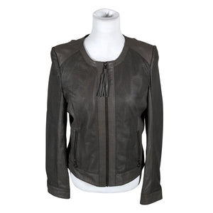 Unisex Comma - Leather jacket, size 40 - Gray (1)