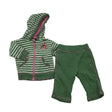 Unisex Lindex - Sweatshirt and pants set, size 62 - 68 - Green ()
