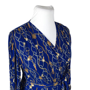 Unisex Donna Nordica - Tricot dress, size 42 - Blue (3)