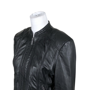 Unisex Saki - Leather jacket, size 40 - Black (3)