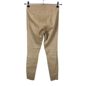 Unisex by Malene Birger - Leather pants, size 36 - Beige (2)