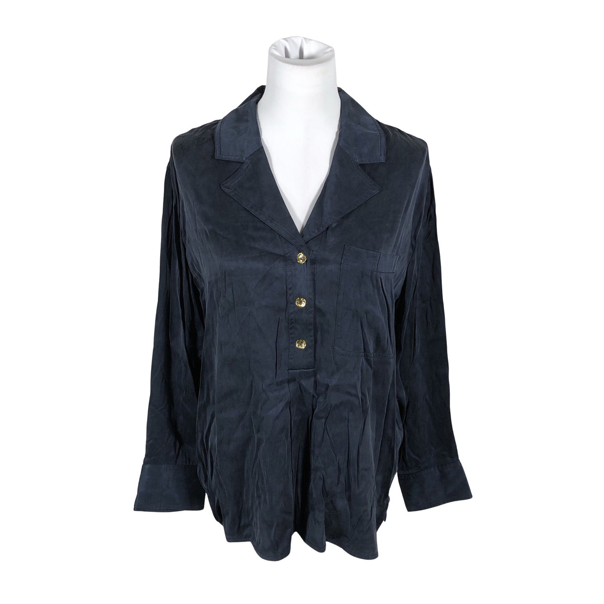 Unisex Ganni - Schiffon tunic, size 38 - Blue (1)