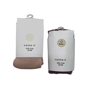 Unisex Name It - Stockings, thick, size 62 - 68 - Light pink (1)