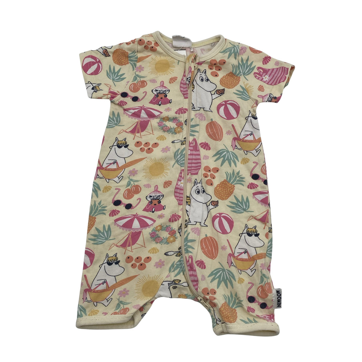 Unisex Moomin by Martinex - Short overalls, size 68 - 74 - Yellow (1)
