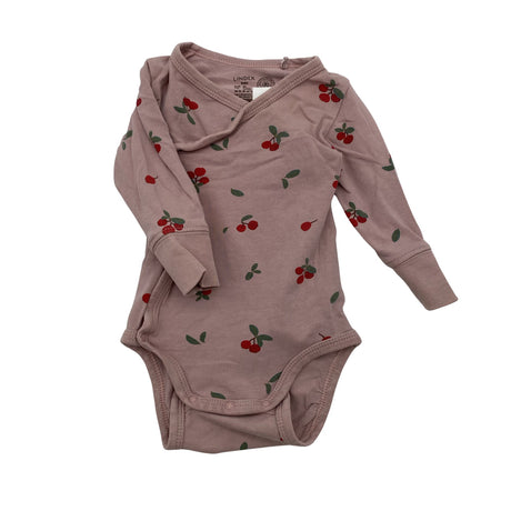 Unisex Lindex - Wrap bodysuit, size 50 - 56 - Light pink ()