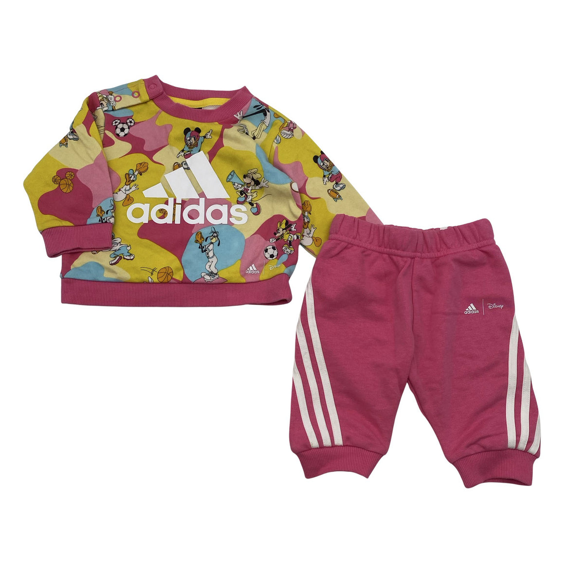 Unisex Adidas - Sweatshirt and pants set, size 56 - 62 - Pink (1)