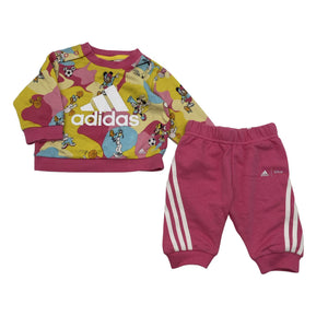 Unisex Adidas - Sweatshirt and pants set, size 56 - 62 - Pink (1)