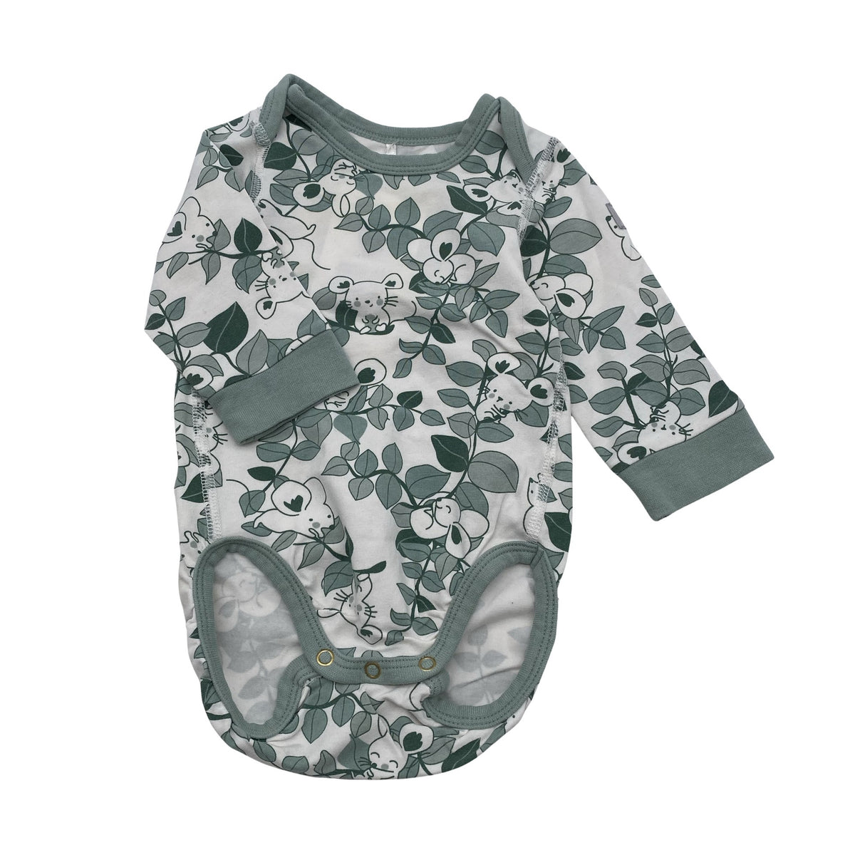 Unisex Polarn O. Pyret - Body, size 50 - 56 - Green (1)