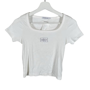 Unisex Calvin Klein Jeans - T-shirt, size 158 - 164 - White (1)