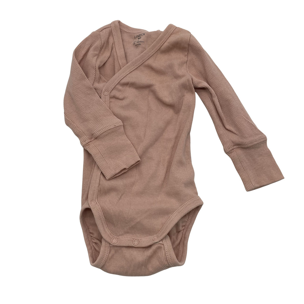 Unisex Lindex - Wrap bodysuit, size 44 - 50 - Light pink (1)