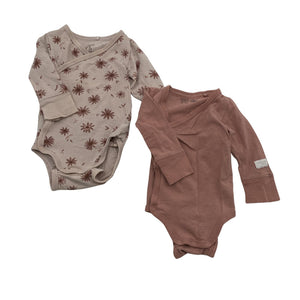 Unisex Lindex - Wrap bodysuit, size 50 - 56 - Light pink (1)
