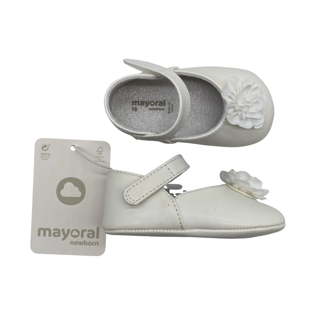 Unisex Mayoral - Festive ballerinas, size 18 - White (1)