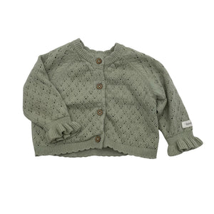 Unisex Newbie - Cardigan, size 56 - 62 - Green (1)
