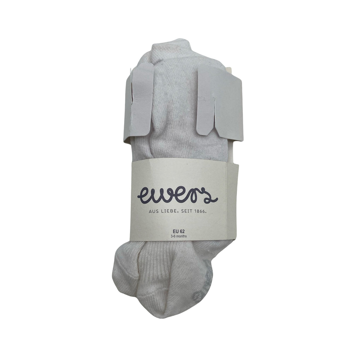 Unisex Ewers - Stockings, thick, size 56 - 62 - White (1)