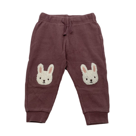 Unisex Lindex - Tricot pants, size 68 - 74 - Violet ()