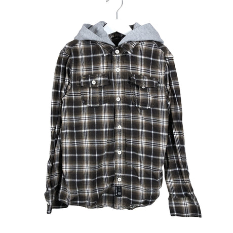 Unisex Sisley - Flannel shirt, size 122 - 128 - Brown ()