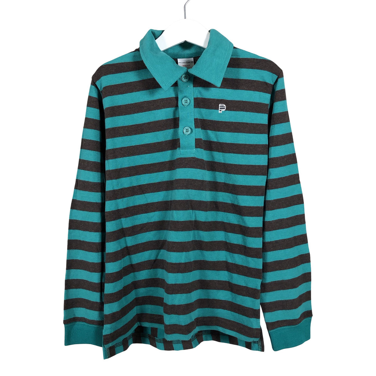 Unisex Polarn O. Pyret - Tricot shirt, size 122 - 128 - Turquoise (1)