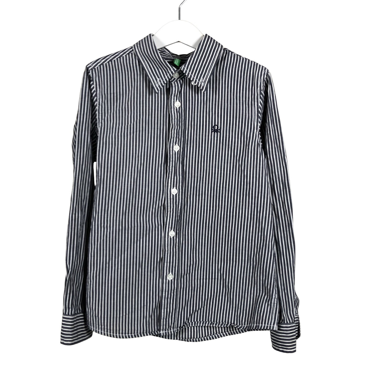 Unisex Benetton - Collared shirt, size 128 - 134 - Gray (1)